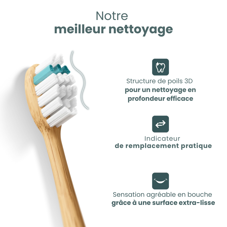 Tête de brosse Bambou Pro 3D