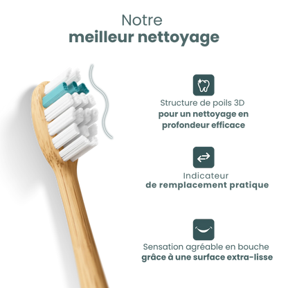 Tête de brosse Bambou Pro 3D