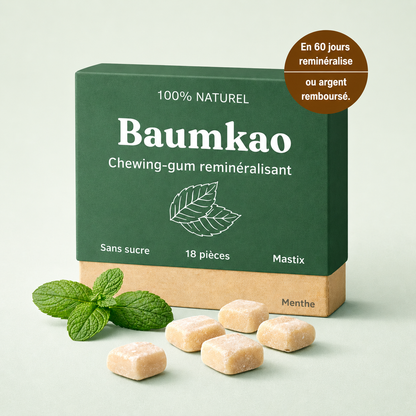 Baumkao Chewing-gum reminéralisant