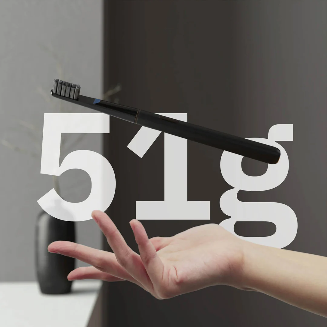 Black Matte — Brosse à dents sonique en aluminium